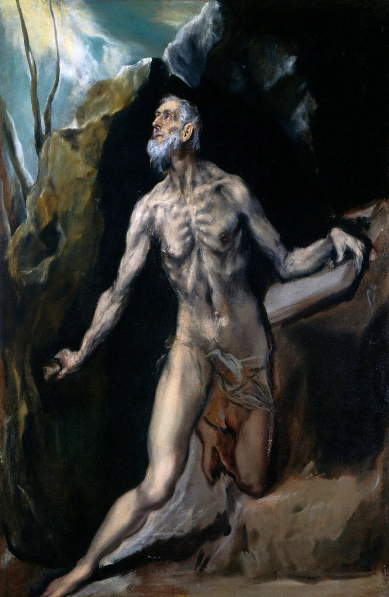 Pyhä Jérôme katumuksessa - El Greco