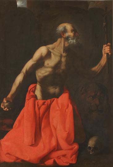 Pyhä Jérôme katumuksessa - Francisco de Zurbarán