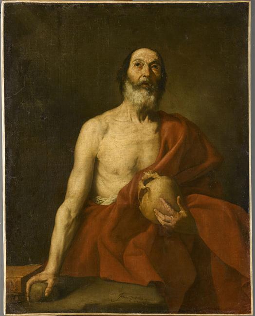 Pyhä Hieronymus katumuksessaan - Jusepe de Ribera