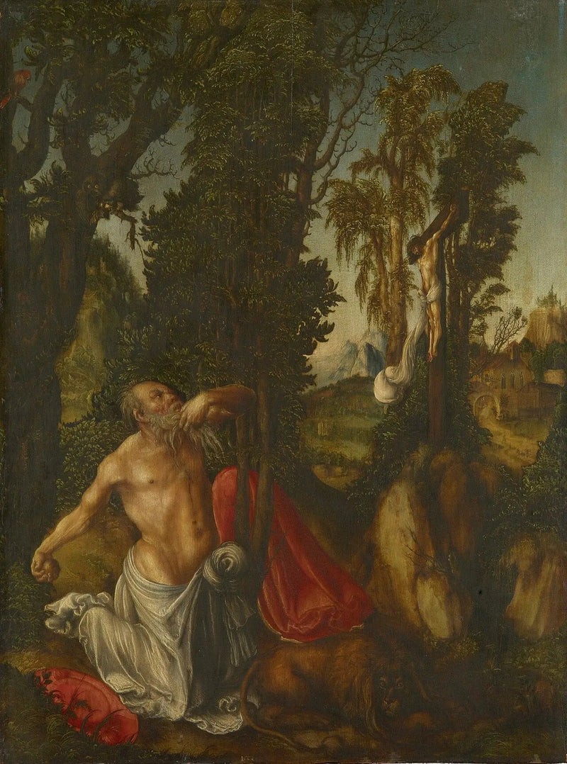 Pyhä Jérôme katumuksessa - Lucas Cranach vanhempi