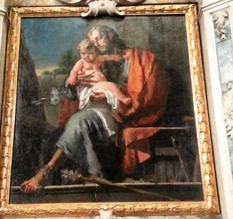 Pyhä Joosef ja lapsi - Giovanni Battista Tiepolo