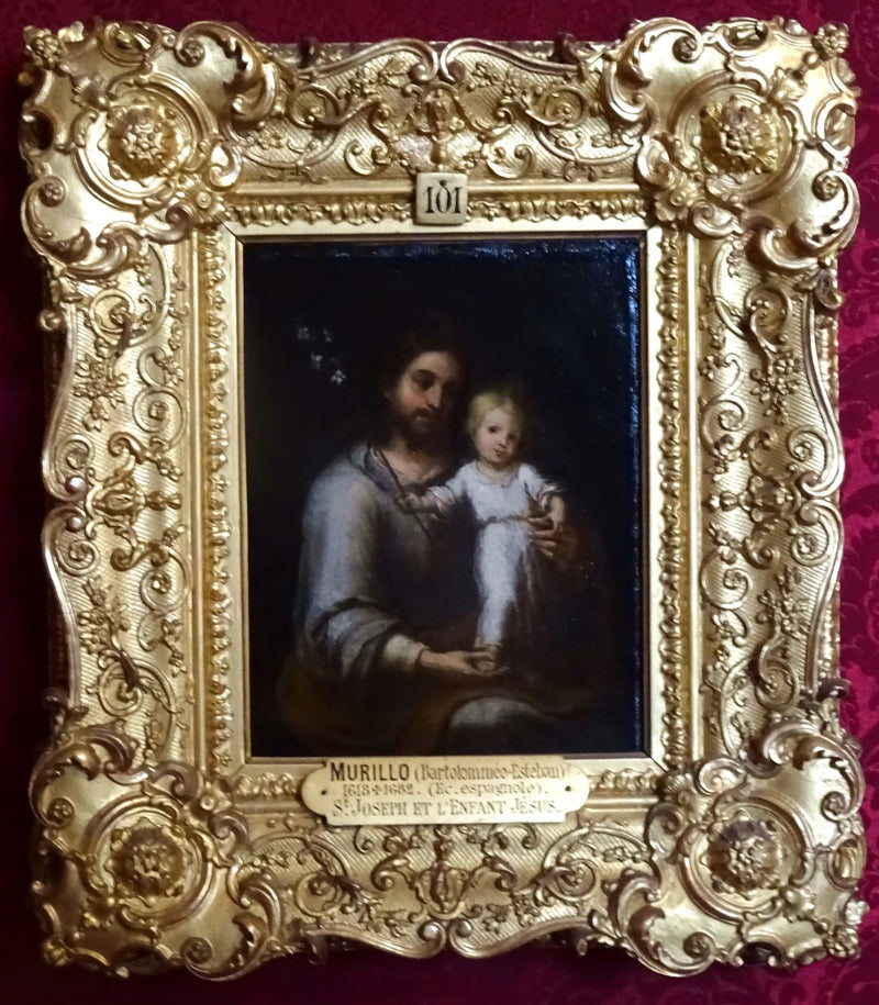 Pyhä Joosef ja Jeesus-lapsi - Bartolomé Esteban Murillo