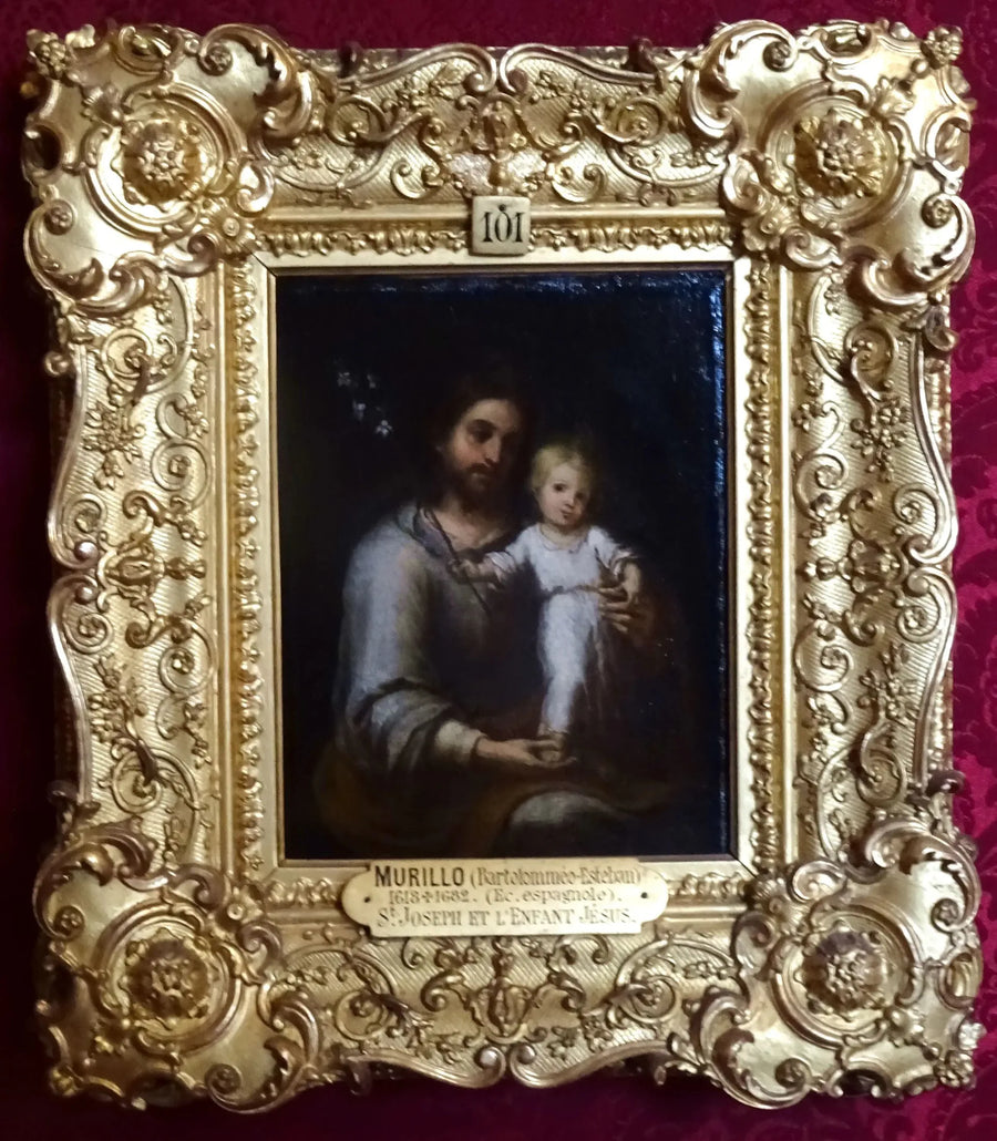 Pyhä Joosef ja Jeesus-lapsi - Bartolomé Esteban Murillo