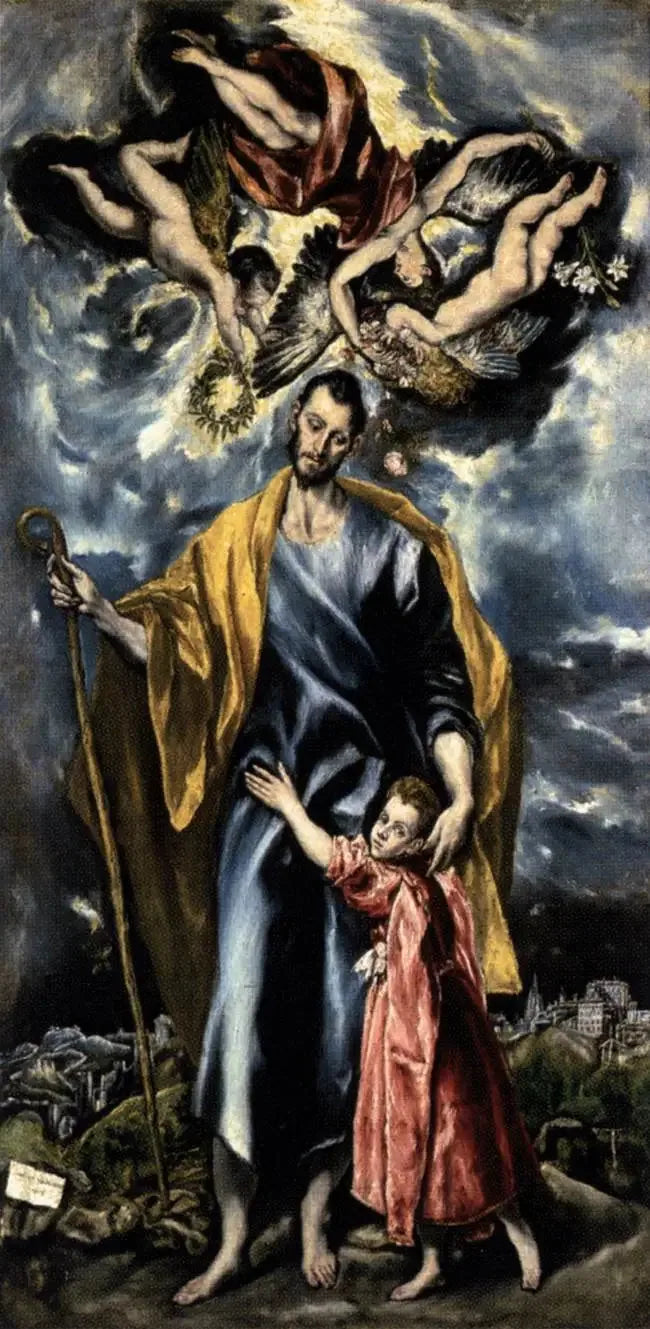 Pyhä Joosef ja Jeesus-lapsi (Pyhän Joosefin kappeli) - El Greco