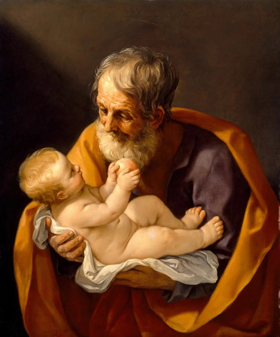 Pyhä Joosef ja Jeesus-lapsi - Guido Reni