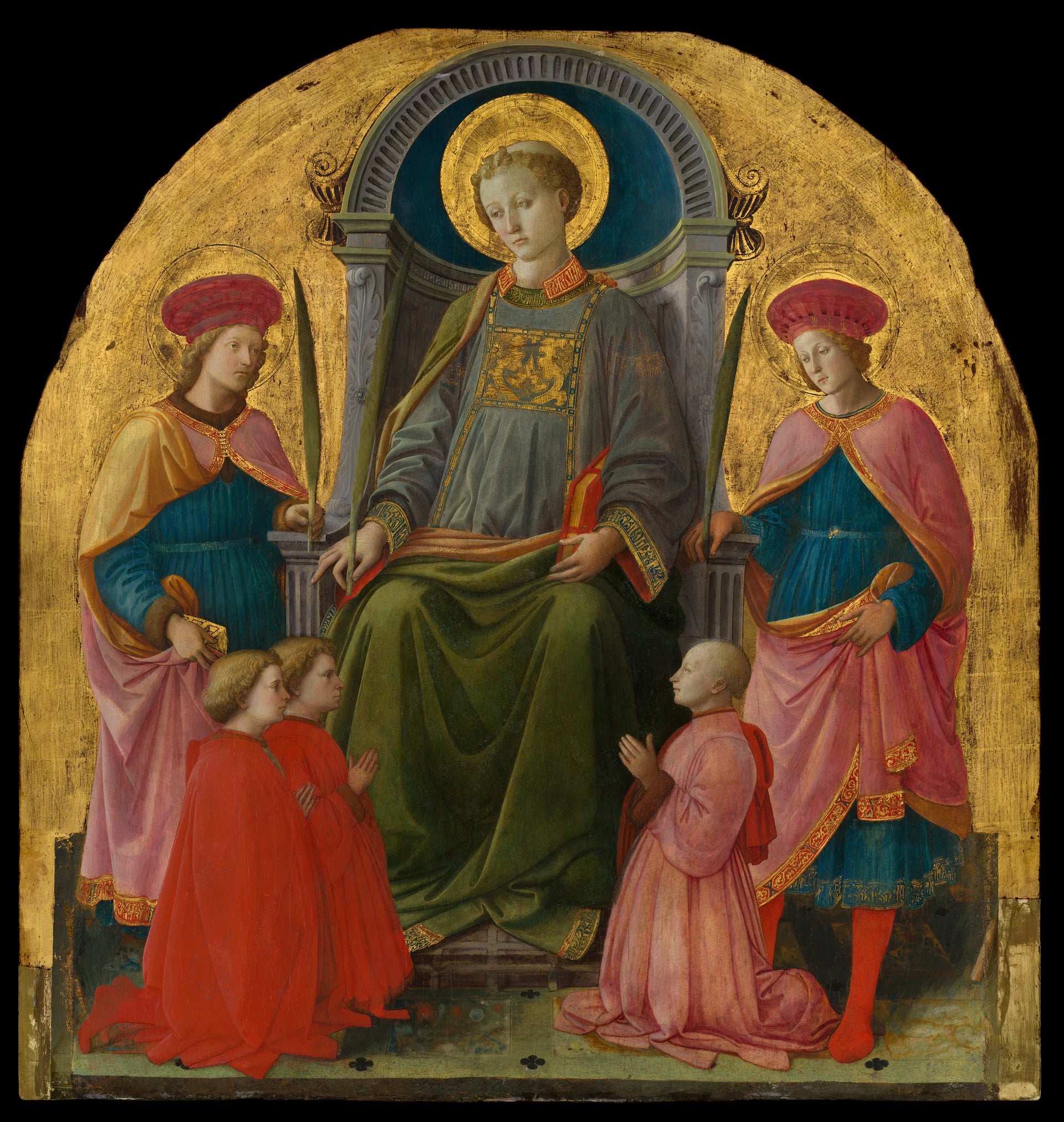 Saint Laurent trônant avec des saints et des donateurs - Fra Filippo Lippi