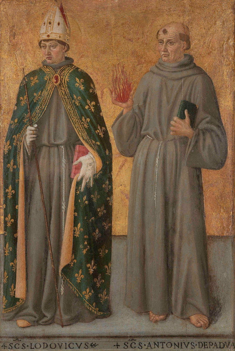 Saint Louis de Toulouse ja Saint Antoine de Padoue - Cosimo Rosselli