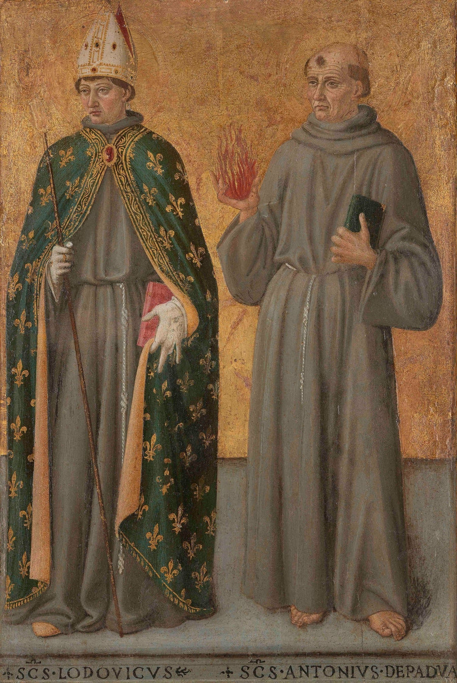 Saint Louis de Toulouse ja Saint Antoine de Padoue - Cosimo Rosselli