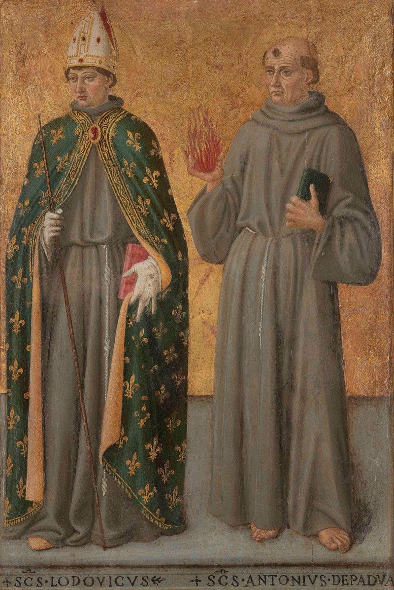 Saint Louis de Toulouse ja Saint Antoine de Padoue - Cosimo Rosselli