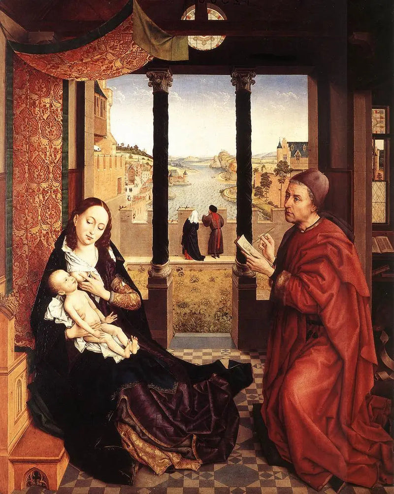 Saint Luc piirtämässä Neitsyt Marian muotokuvaa - Rogier van der Weyden
