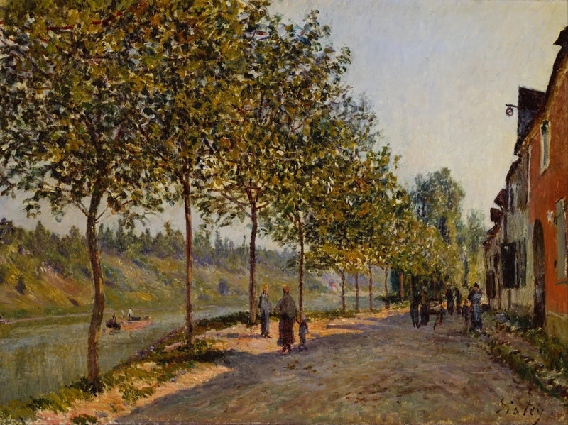 Saint-Mammès ja La Celle -kukkulat, kesäkuun aamu - Alfred Sisley
