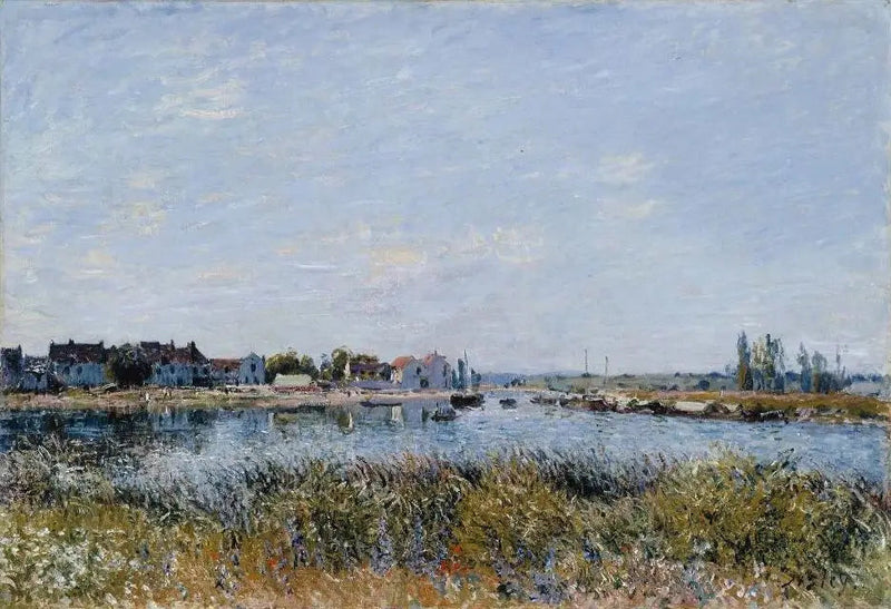 Saint-Mammès, aamulla - Alfred Sisley