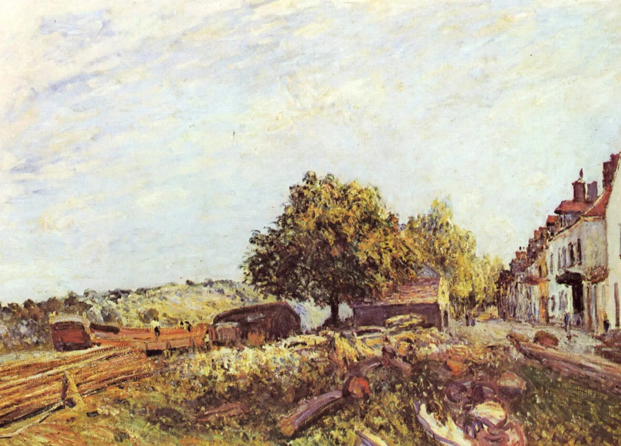 Saint-Mammès aamulla - Alfred Sisley
