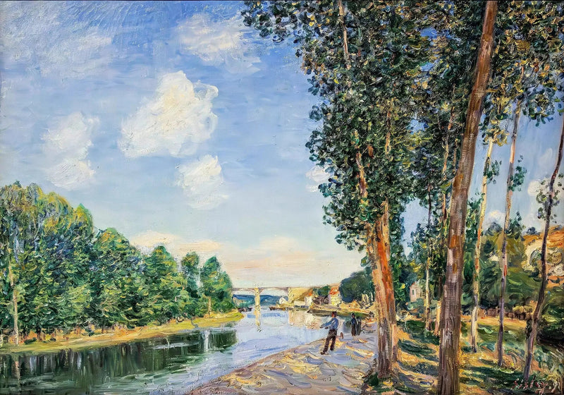 Saint-Mammès, kesäkuun aurinko - Alfred Sisley