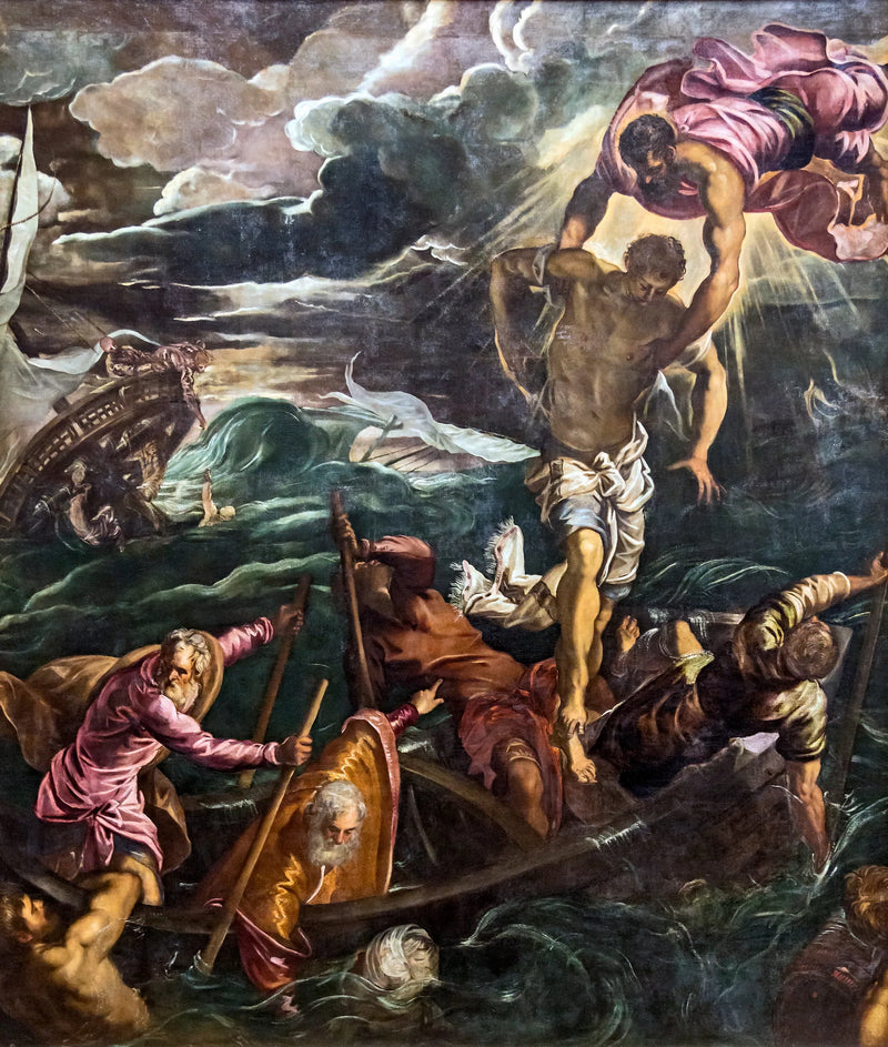 Pyhä Markuksen pelastama sarrasilainen hukkumisesta - Jacopo Tintoretto