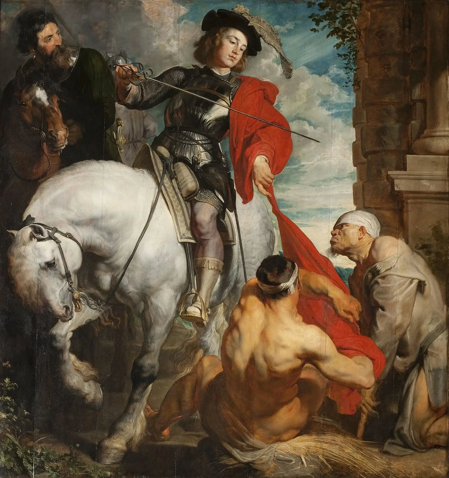 Pyhä Martin ja kerjäläinen - Antoine van Dyck