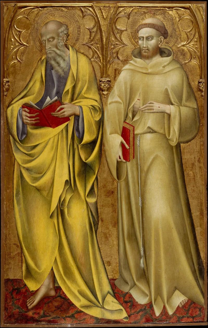 Pyhä Matteus ja Pyhä Fransiscus - Giovanni di Paolo