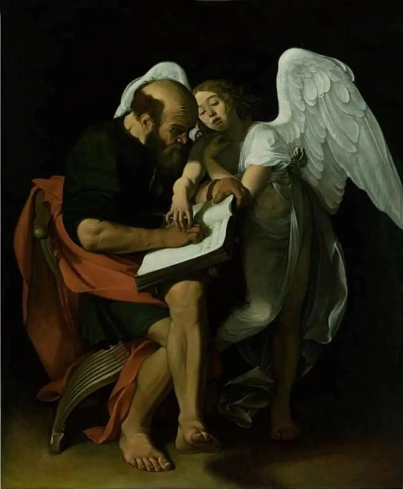 Pyhä Matteus ja Enkeli - Caravaggio