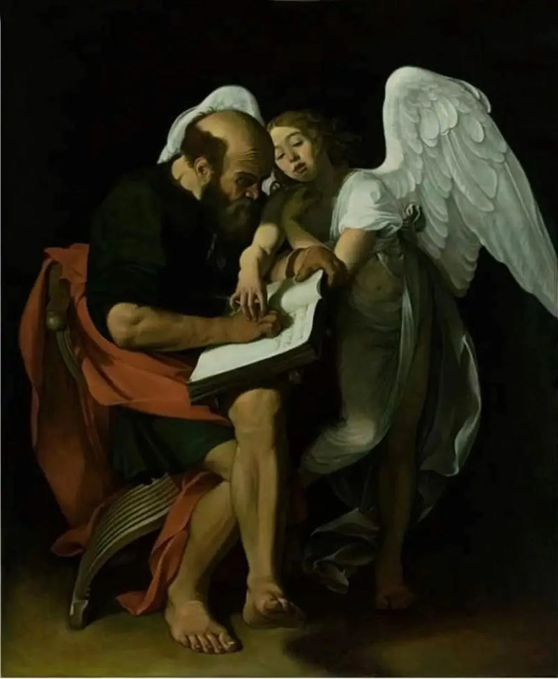 Pyhä Matteus ja Enkeli - Caravaggio