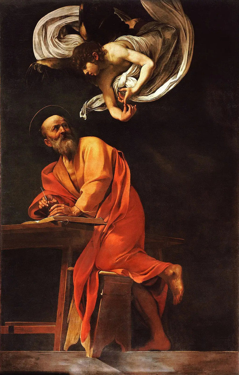 Pyhä Matteus ja Enkeli - Caravaggio