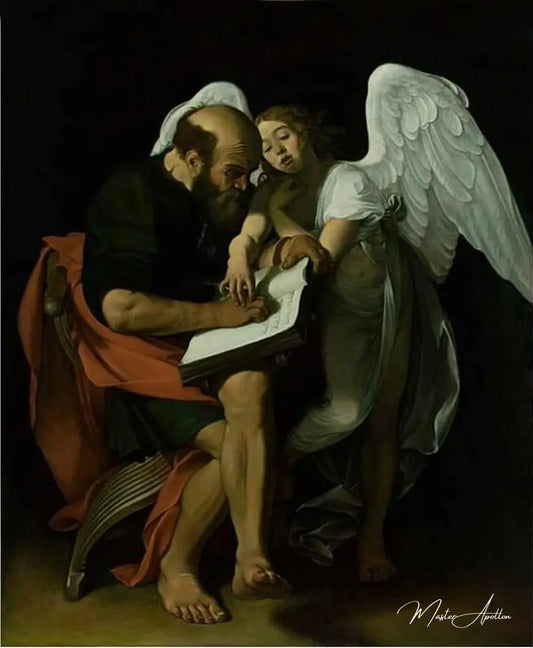 Saint Matthieu et l’ange - Caravaggio Reproductions de tableaux à la peinture à l’huile