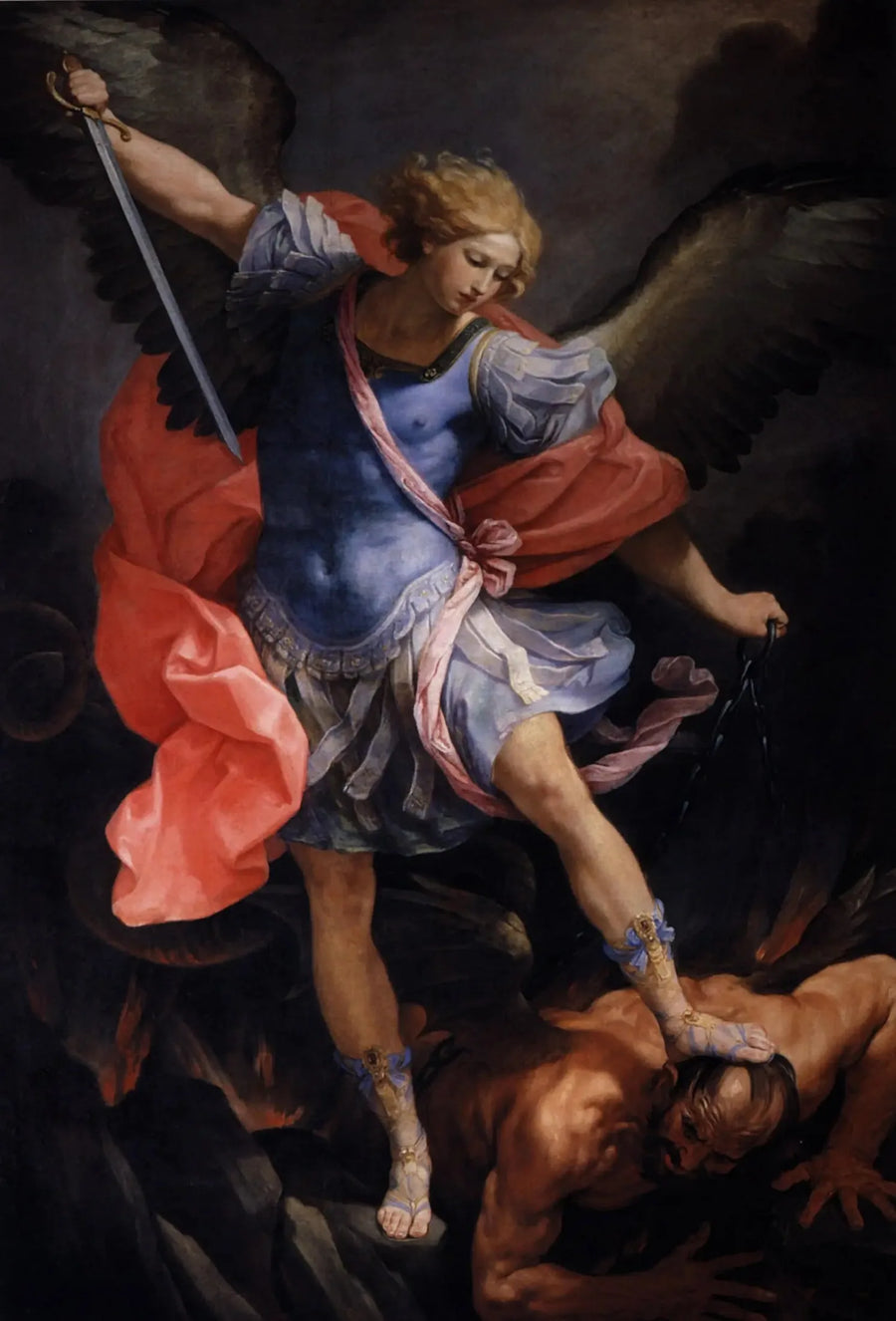 Pyhä Mikael arkkienkeli kukistamassa demonia - Guido Reni