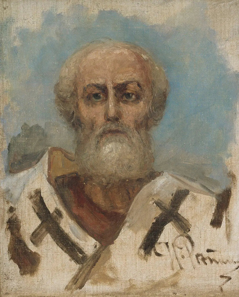 Pyhä Nikolaus, luonnos - Ilya Repin