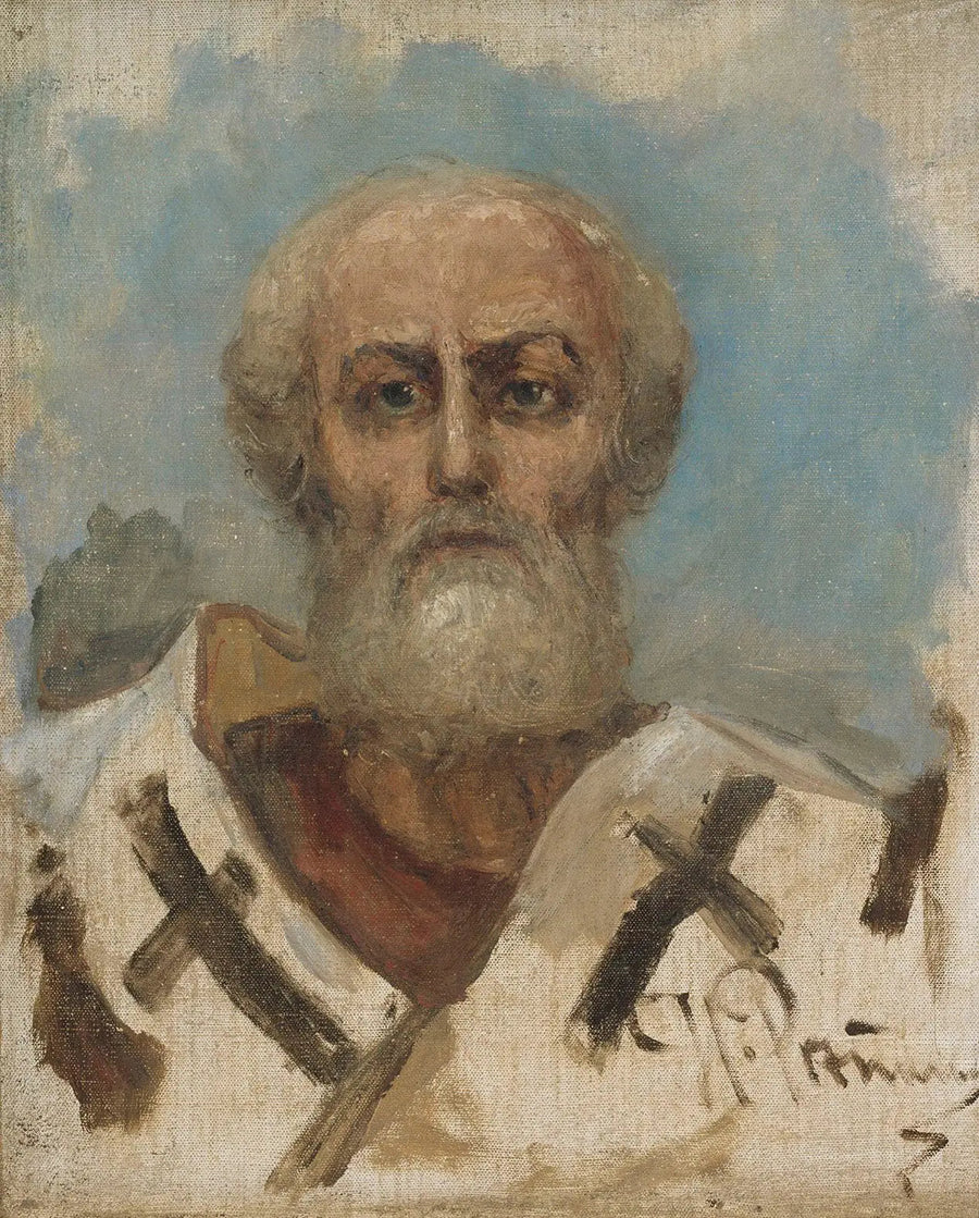 Pyhä Nikolaus, luonnos - Ilya Repin