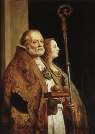 Pyhä Nikolaos Bari ja Madeleine - David Teniers nuorempi