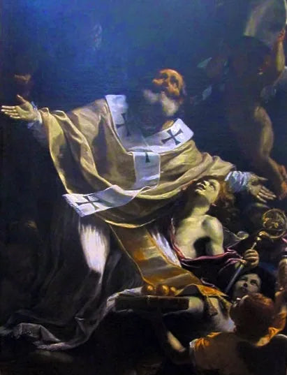 Pyhä Nikolaos hurmiossa - Mattia Preti