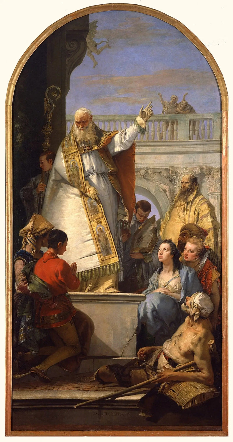 Pyhittäjä Patrick, Irlannin piispa - Giovanni Battista Tiepolo