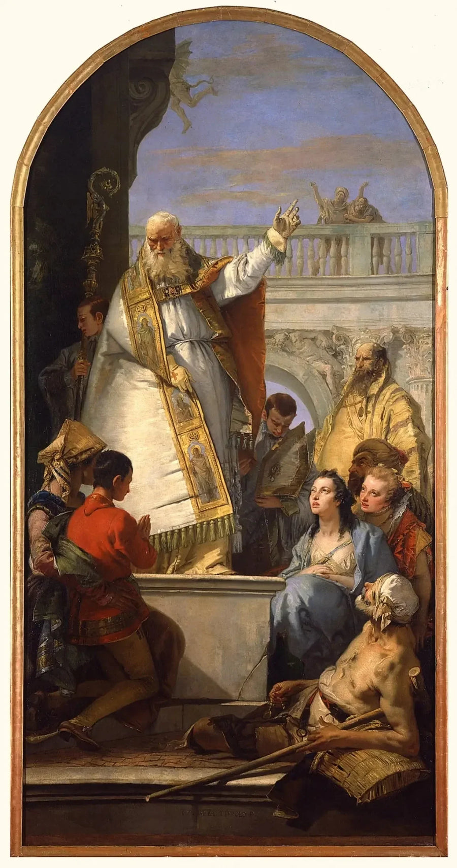 Pyhittäjä Patrick, Irlannin piispa - Giovanni Battista Tiepolo