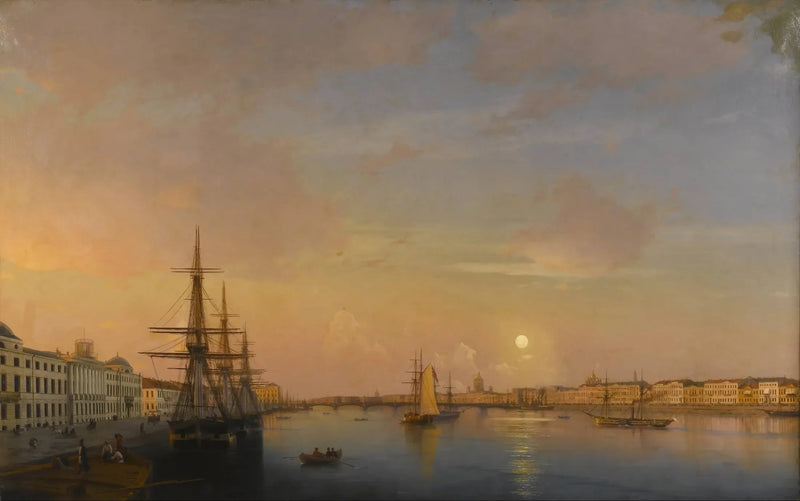 Pietari - Laiva satamassa - Ivan Aïvazovski