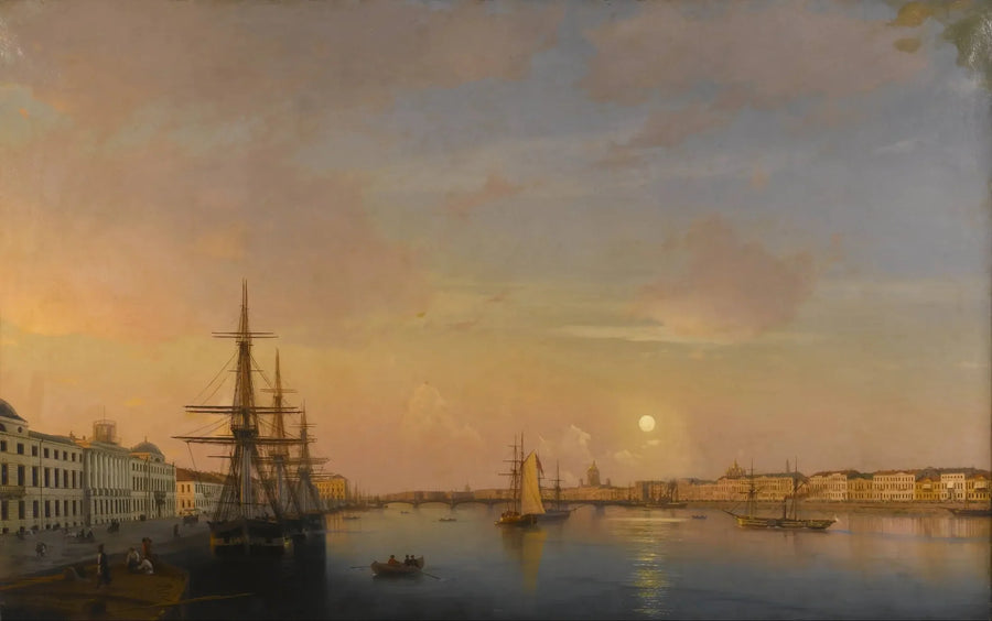 Pietari - Laiva satamassa - Ivan Aïvazovski