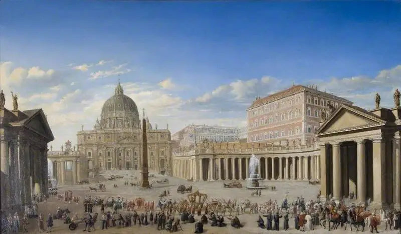 Pyhän Pietarin kirkko Roomassa - Giovanni Paolo Panini