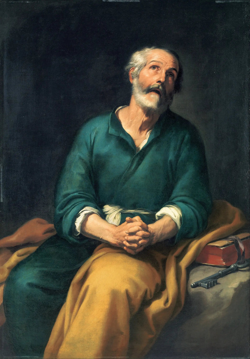 Pyhän Pietarin kyyneliä - Bartolomé Esteban Murillo