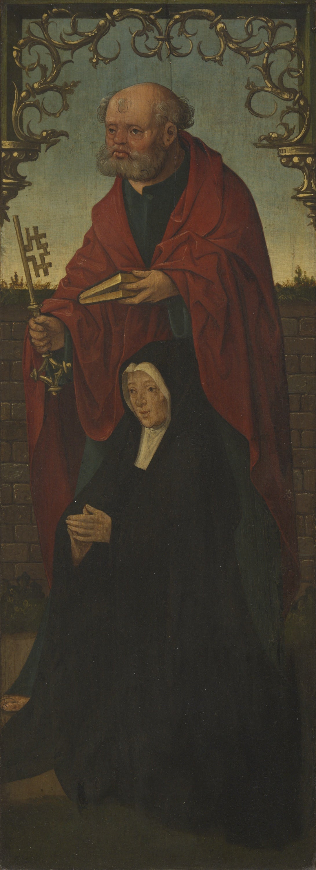 Saint Pierre et un donateur ; Saint Thomas (au revers) - Jacob Cornelisz van Oostsanen - Alpha Reproduction