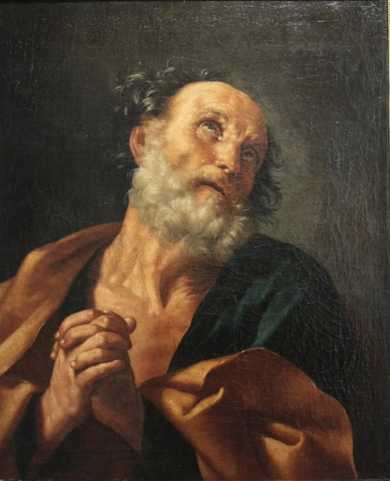 Pyhä Pietari itkee poikansa kieltäytymistä - Guido Reni
