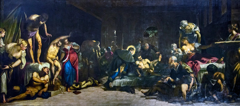 Saint Roch sairaalassa - Jacopo Tintoretto
