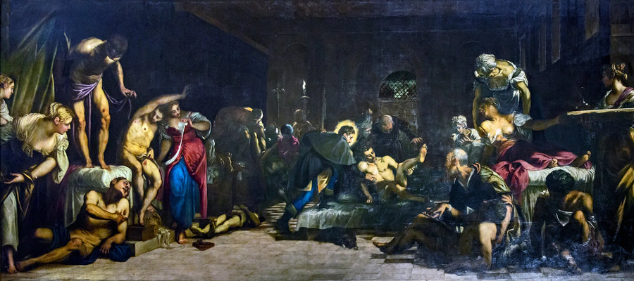 Saint Roch sairaalassa - Jacopo Tintoretto