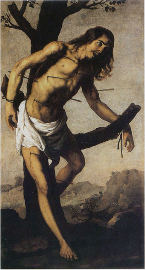 Pyhä Sebastianus - Francisco de Zurbarán