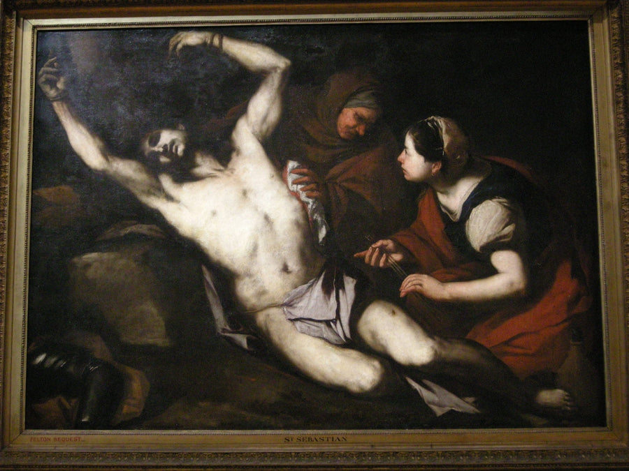 Pyhä Sebastianus parantunut Irene - Luca Giordano
