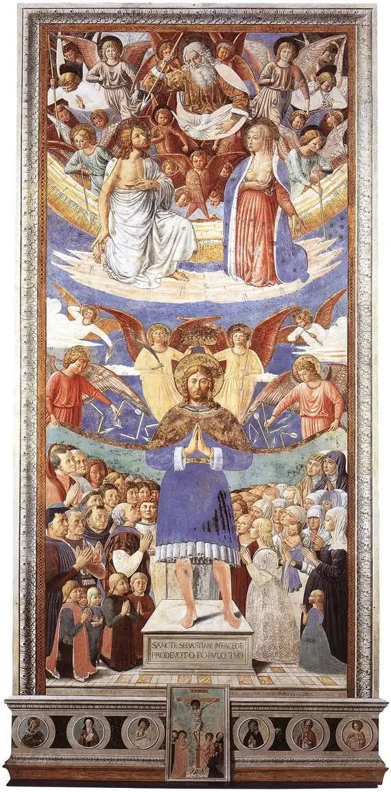 Pyhä Sebastianin Välittäjä - Benozzo Gozzoli