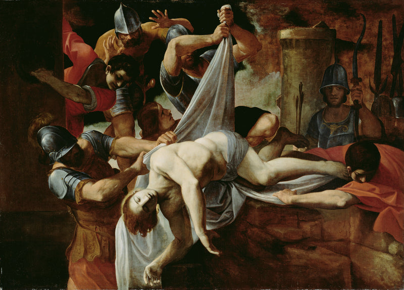 Pyhä Sebastianus heitetty Cloaca Maximaan - Ludovico Carracci