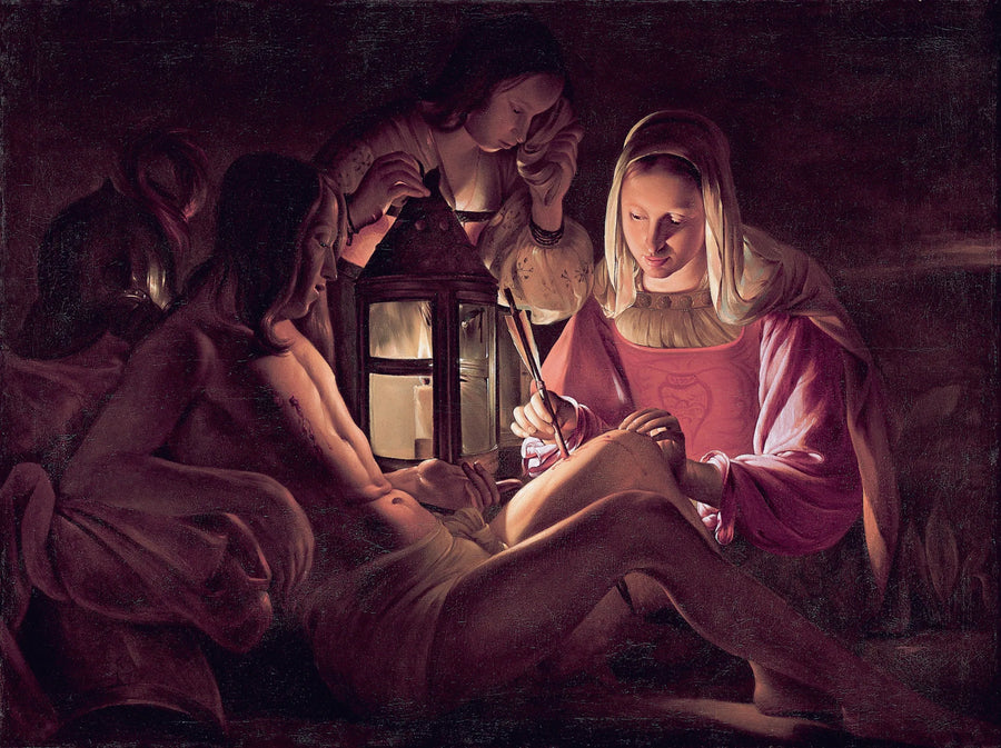 Pyhä Sebastianus Irene hoitaa - Georges de La Tour