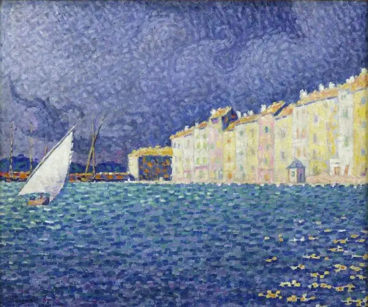 Saint-Tropez, myrsky - Paul Signac