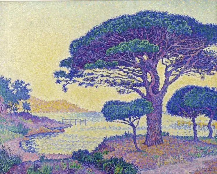 Saint-Tropez, mäntyjen parvekkeet Canoubiersissa - Paul Signac