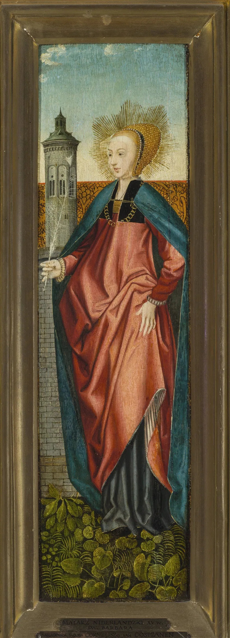 Pyhä Barbara - Jacob Cornelisz van Oostsanen
