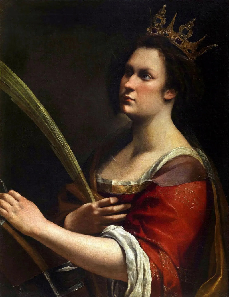 Pyhittäjä Katariina Aleksandriasta - Artemisia Gentileschi