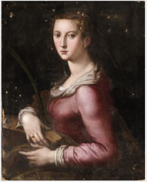 Pyhä Katariina Aleksandriasta - Bronzino